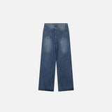 Drawstring Baggy Blue Denim Jeans