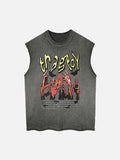 Gradient Retro Sleeveless T-shirt