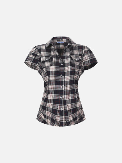 Plaid Short Sleeve Shirt