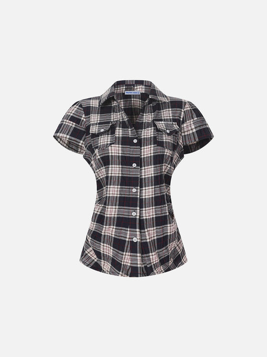 Plaid Short Sleeve Shirt