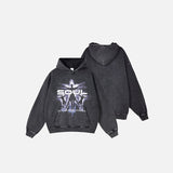 Retro Vintage Soul Shadow Graphic Hoodie