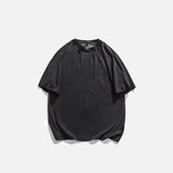 Letter Print Washed T-shirt