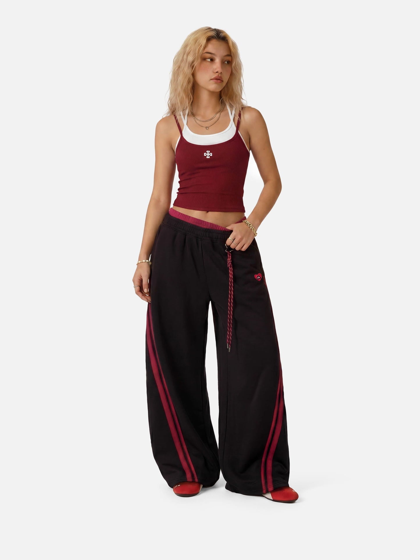 Contrast Layered Padded Cami Top
