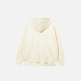 Vintage Letter Print Oversized Hoodie