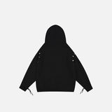 Rhinestone Graphic Print Hoodie