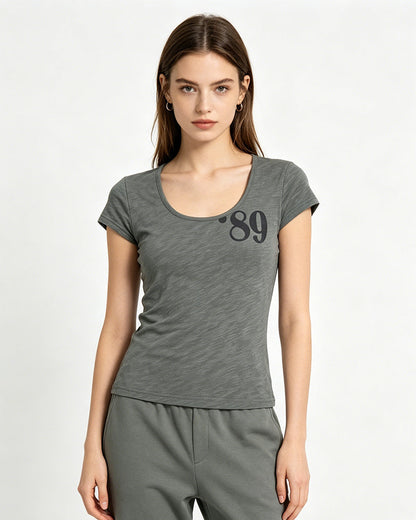 Y2K Fitted Baby Tee
