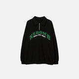 Sheep Flower Polo Sweatshirt