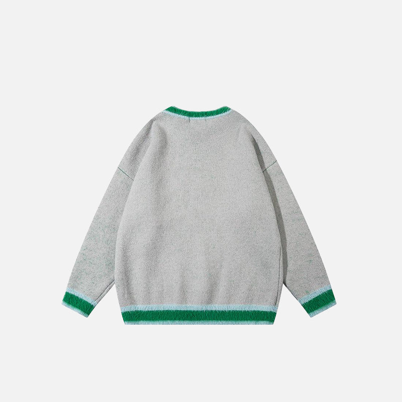 Y2k Loose Knitted Sweater