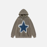 Patchwork Oversized Y2K Hoodie