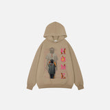 Burning Flame Graphic Print Hoodie