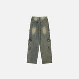Multi Pocket Baggy Denim Jeans