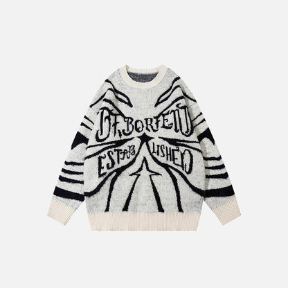 Vintage Pointed Star Loose Sweater