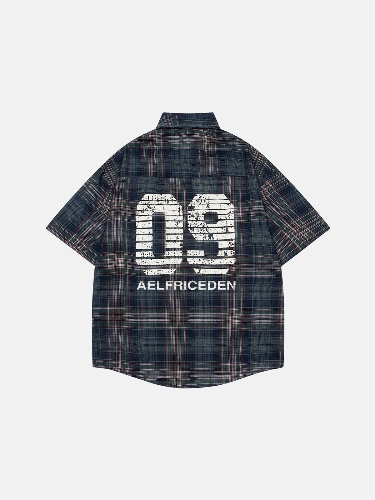 Plaid Tie 09  Graphic Shirt