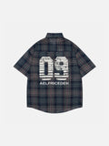 Plaid Tie 09  Graphic Shirt