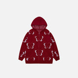 Y2k Butterfly Vintage Zip-up Hoodie