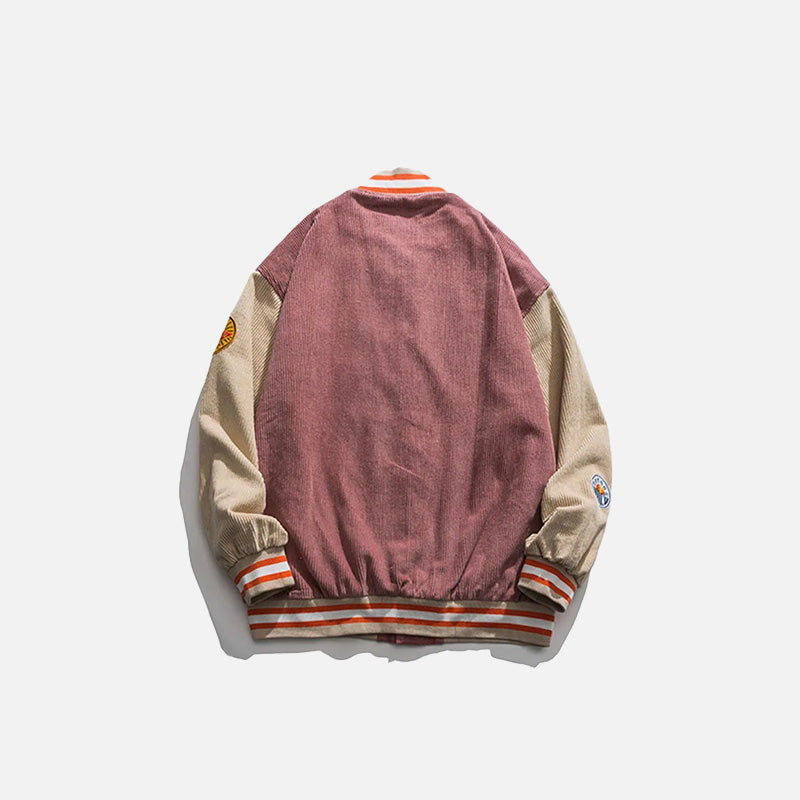 Vintage Embroidery Varsity Jacket