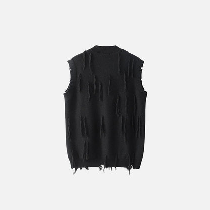 Stitched Vest Sleeveless Sweater