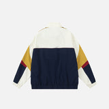 Vintage Windbreaker Patchwork Embroidery Jacket