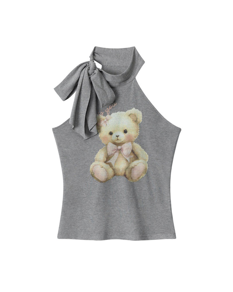 Teddy Bear Halter Top