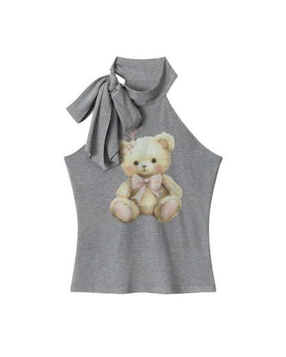 Teddy Bear Halter Top