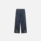 Washed Flared Denim Jeans