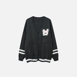 Lovely Rabbit Graphic Cardigan