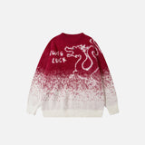 Y2K Dragon Graphic Sweater