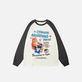 Cute Cat Print Sweatshirt