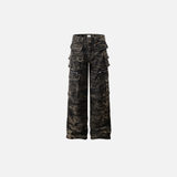 Y2K Streetwear Camo Utility Straight Cargo Jeans