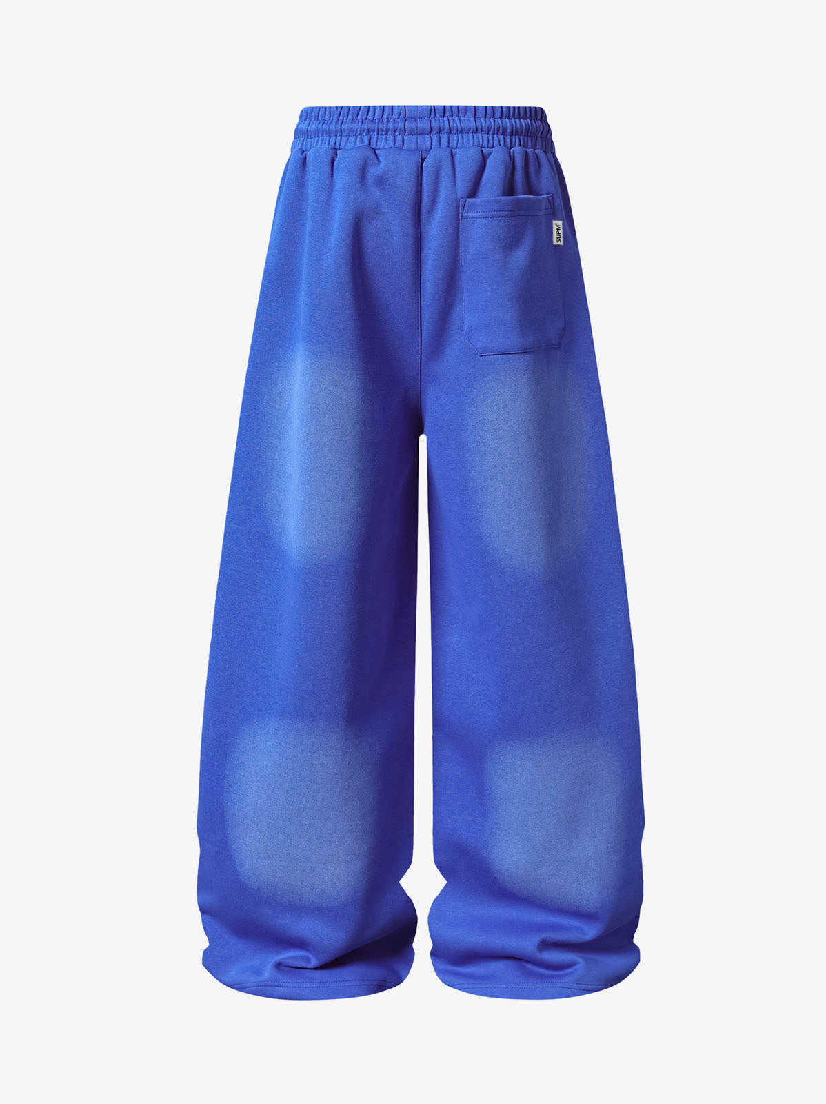 Spray Paint Star Print Distressed Sweatpants; Royal Blue / M, Royal Blue / L, Royal Blue / XL, Royal Blue / 2XL