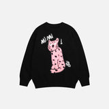Knitted Cartoon Cat Jumper Sweater
