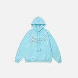 "Unusual" Letter Print Hoodie