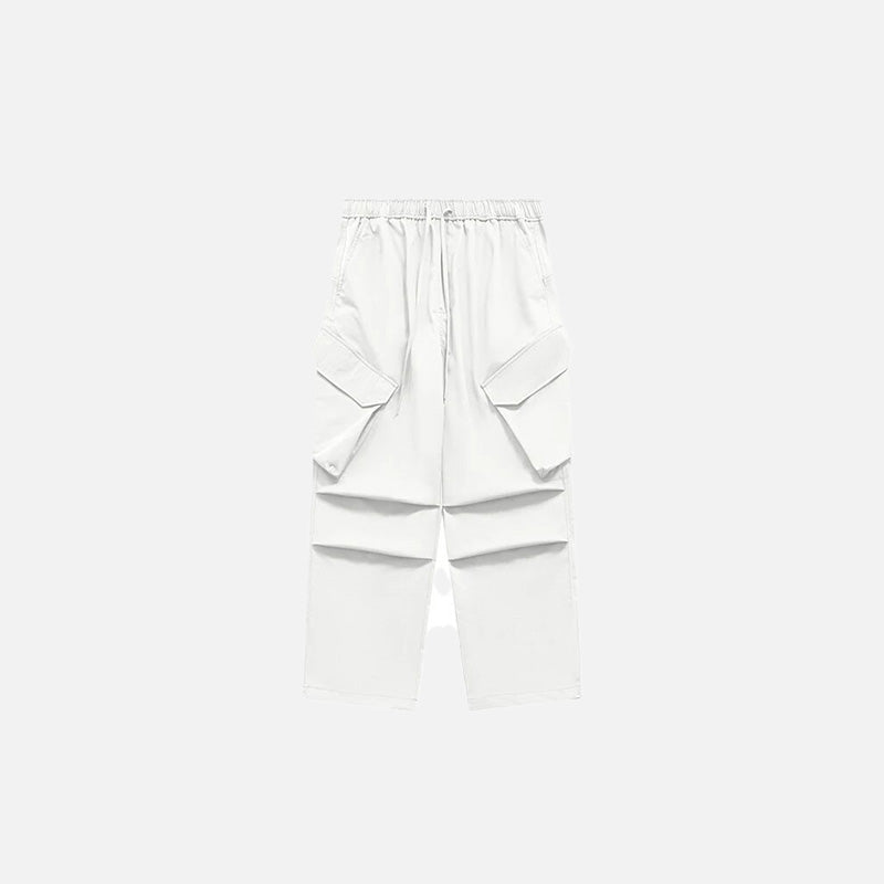 Pleated Baggy Cargo Pants