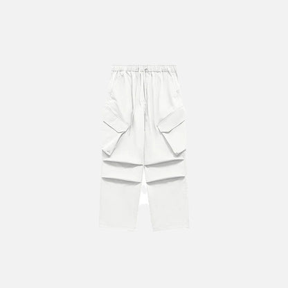 Pleated Baggy Cargo Pants