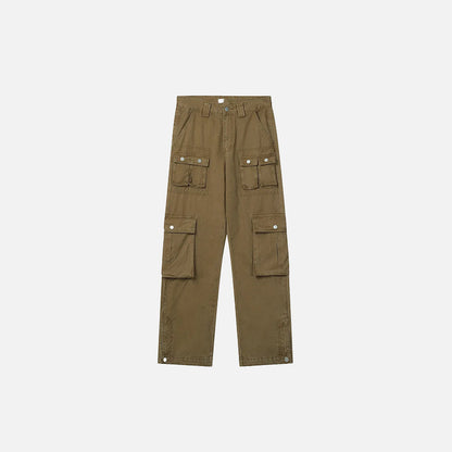 Denim Cargo Pants