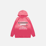 Gradient Letter Print Oversized Hoodie
