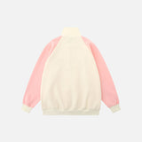 Star Embroidery Zip-up Jacket