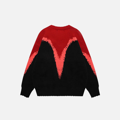 Oversized Melting Colors Sweater