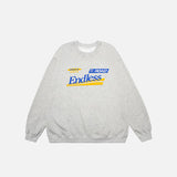 Oversized Letter Print Sweatshirt