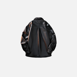 Stylish Long Leather Mens Jacket