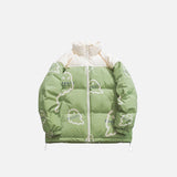 Y2K Ghost Graphic Padded Jacket