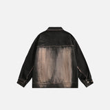 Washed Tie-dye Denim Jacket