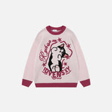 Dreaming Cat Knitted Sweater