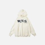 Letter Print Oversized Hoodie