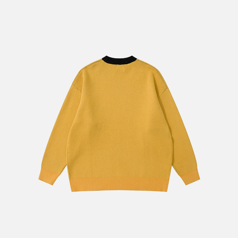 Retro Oversized Knitted Sweater