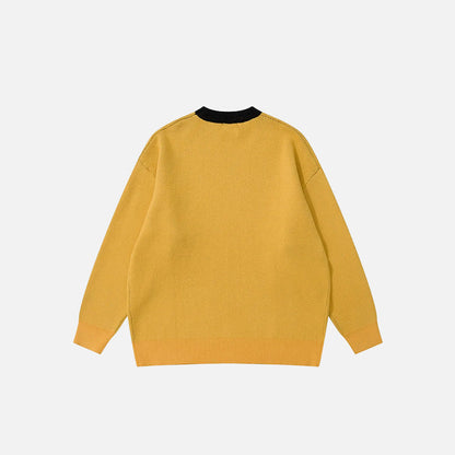 Retro Oversized Knitted Sweater