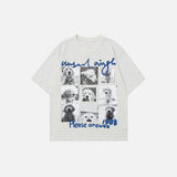 Trendy Dog Print Loose Short T-Shirt