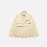 Multi-pocket Cargo Windbreaker Jacket
