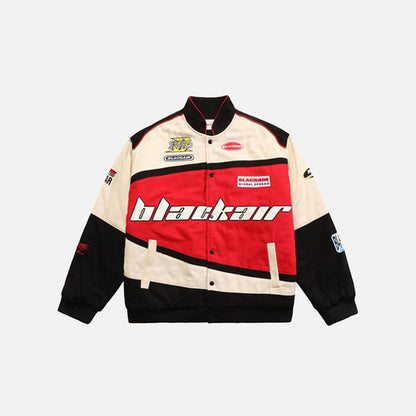 Motorsports Varsity Jackets-Jackets-DAXUEN-Red-S-DAXUEN