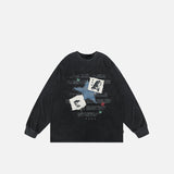 Vintage Embroidery Patch Letter T-Shirt
